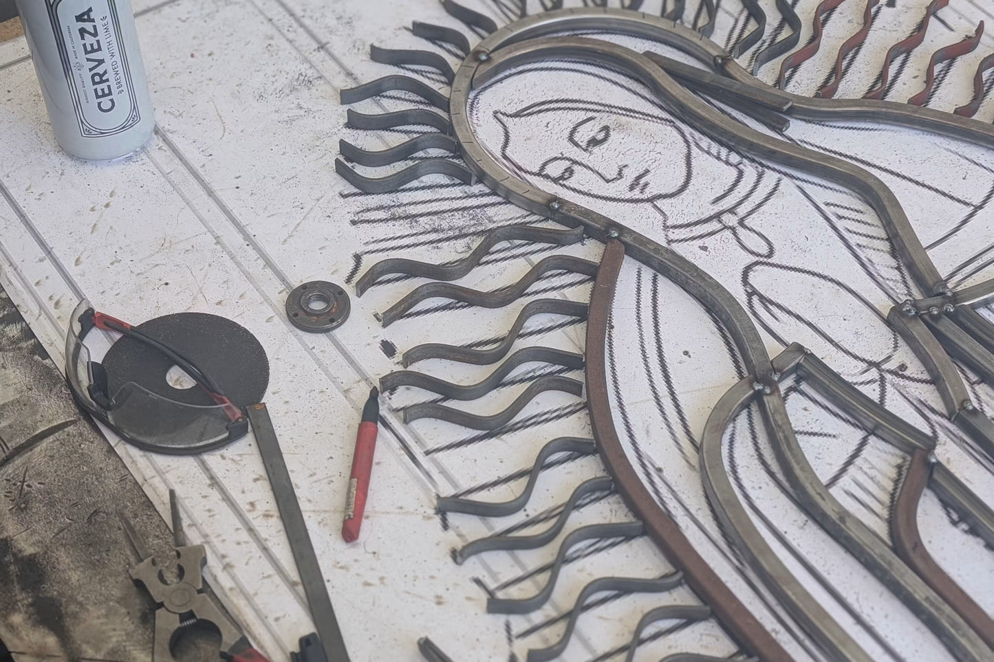 Virgin Mary Security Door