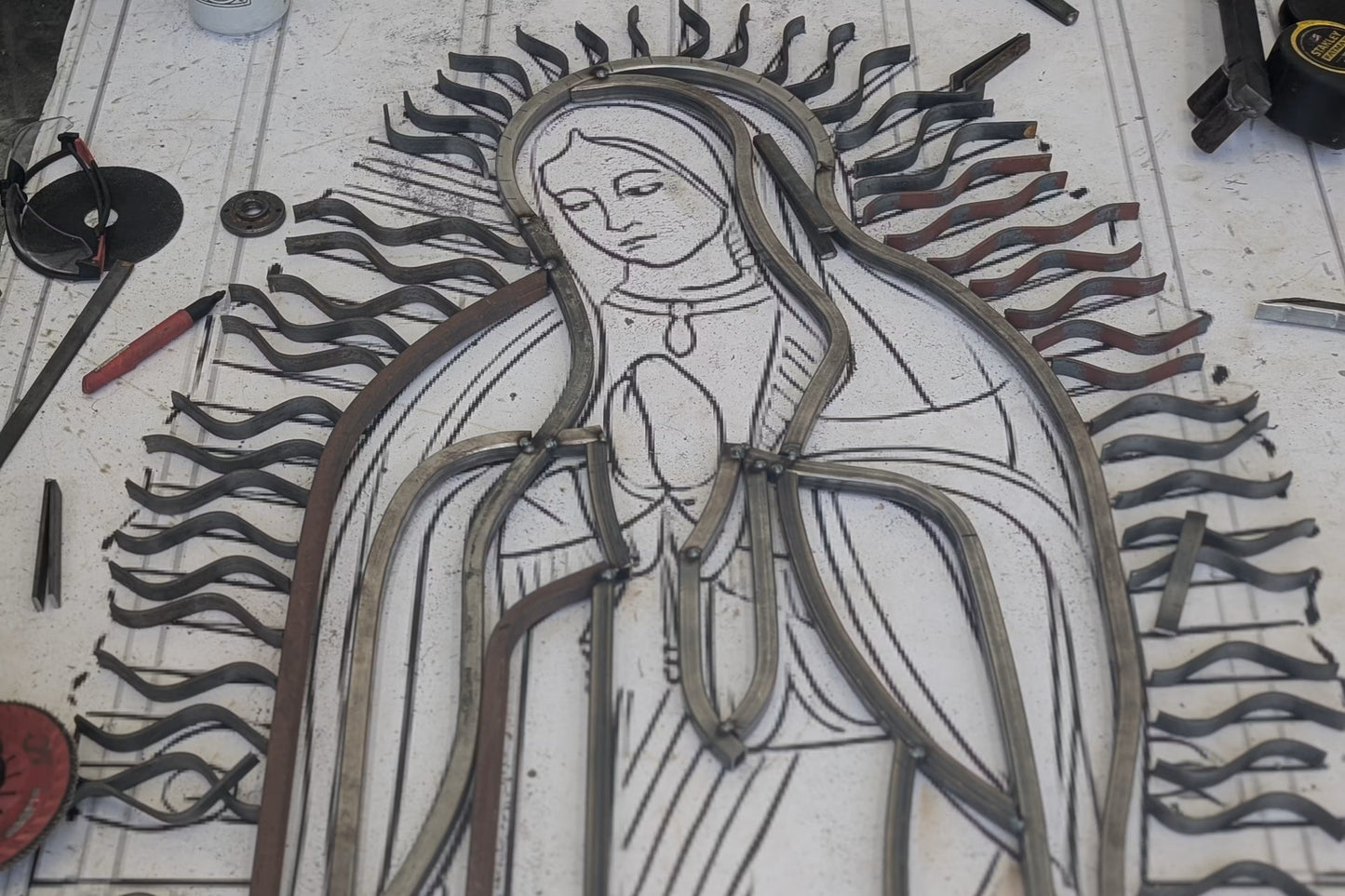 Virgin Mary Security Door