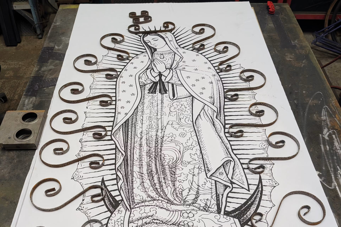 Virgin Mary Security Door