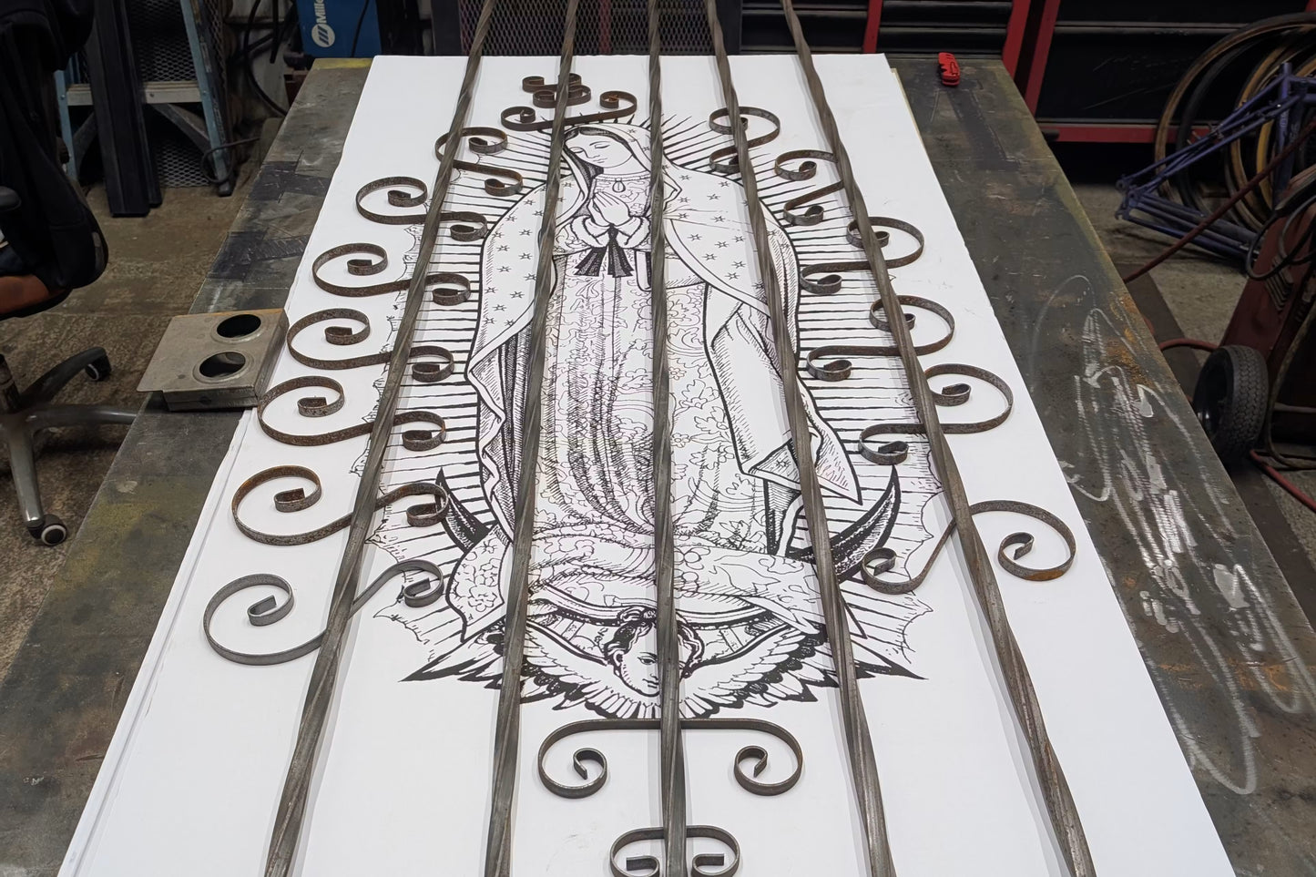 Virgin Mary Security Door