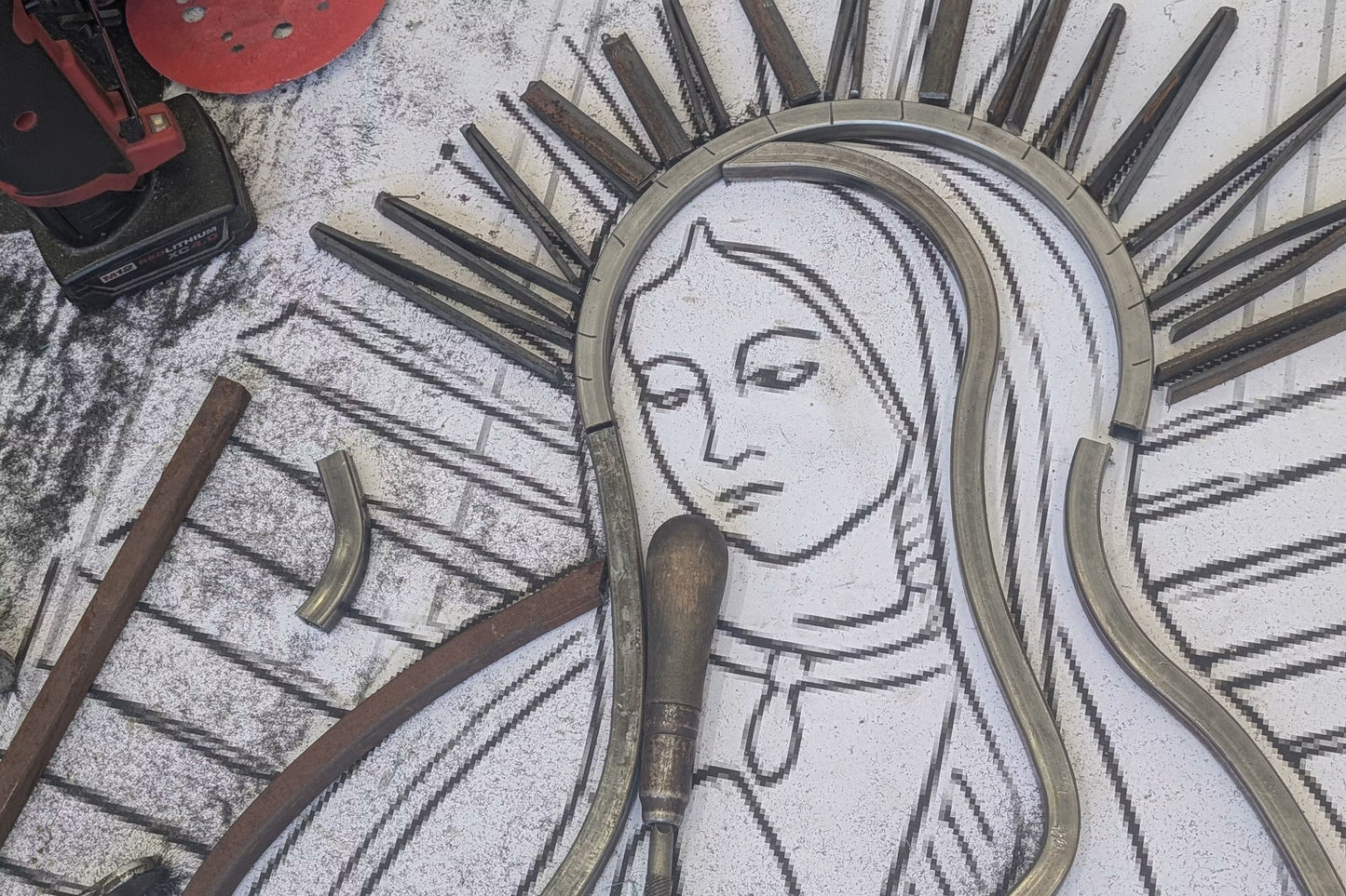 Virgin Mary Security Door