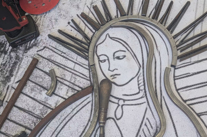 Virgin Mary Security Door